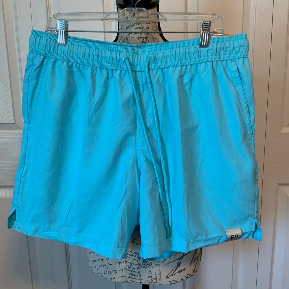 George Blue Swim Trunks Quick-Drying Elastic Waist